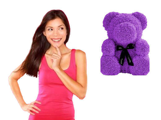 Мишка из роз